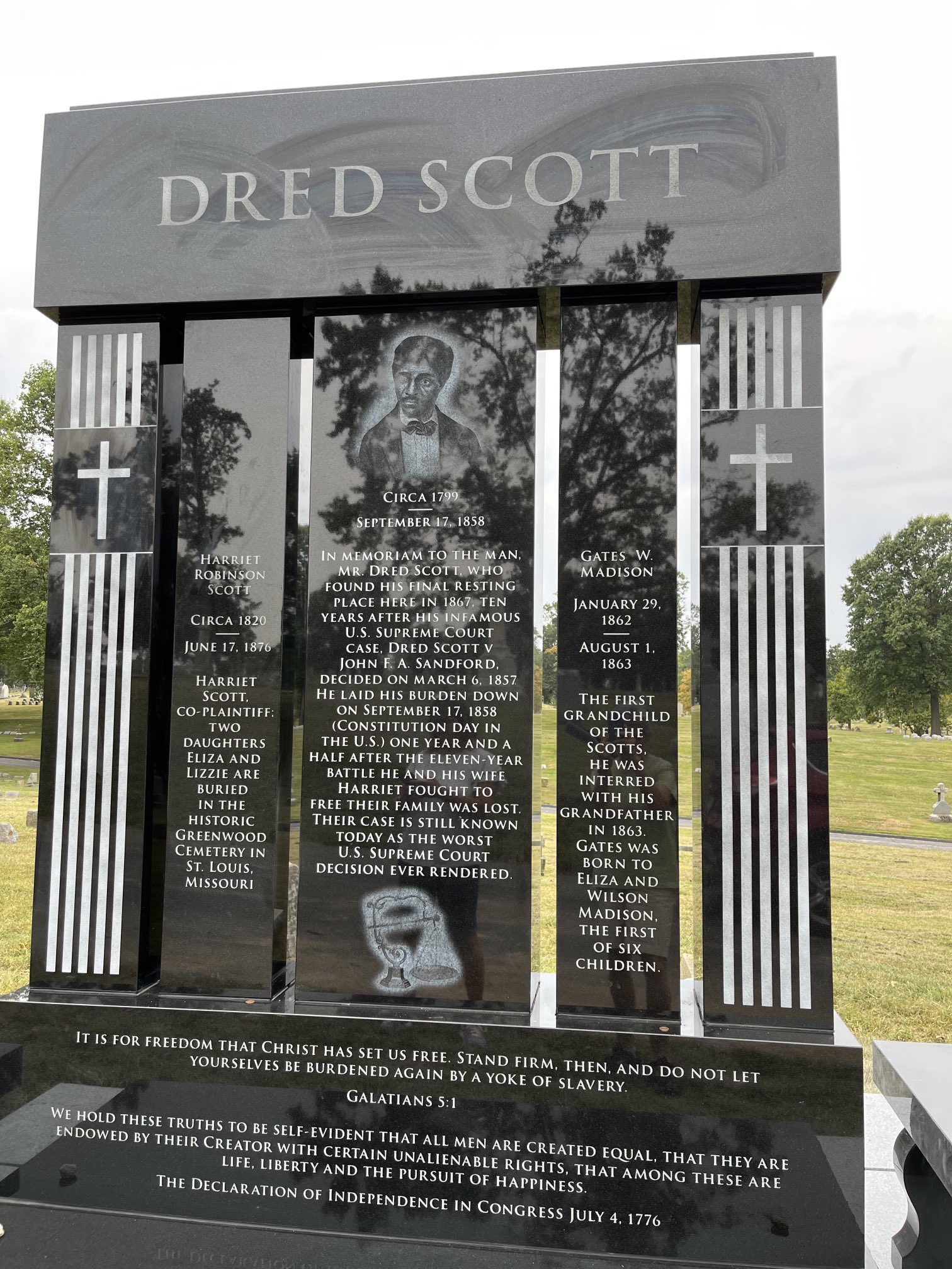 Dred Scott grave marker unveiling Saturday in St. Louis