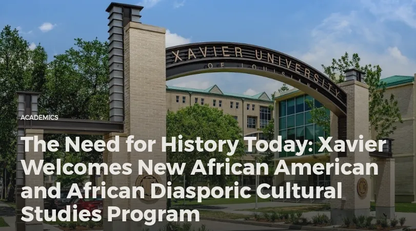 Xavier University of Louisiana adds Black studies major