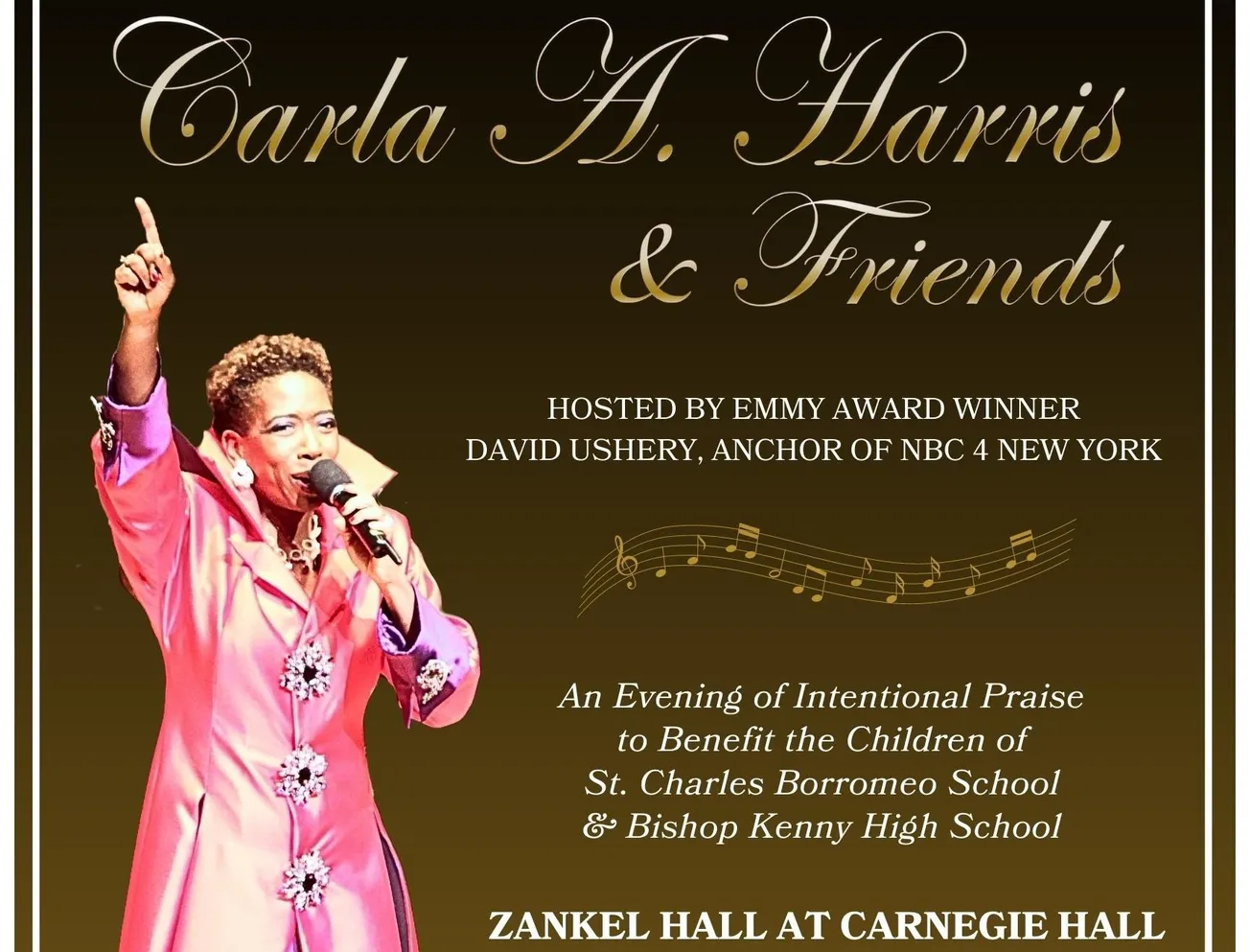 Carla Harris to play Carnegie Hall for Catholic school benefit