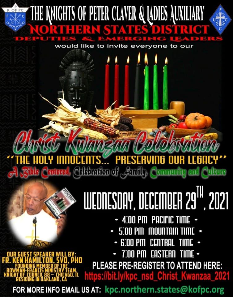 Knights of Peter Claver hosting virtual Kwanzaa event December 29th