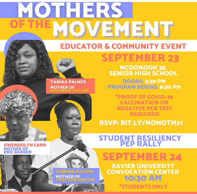 Mothers of Breonna Taylor, Eric Garner, and Trayvon Martin scheduled for livestreamed panel at XULA tomorrow morning
