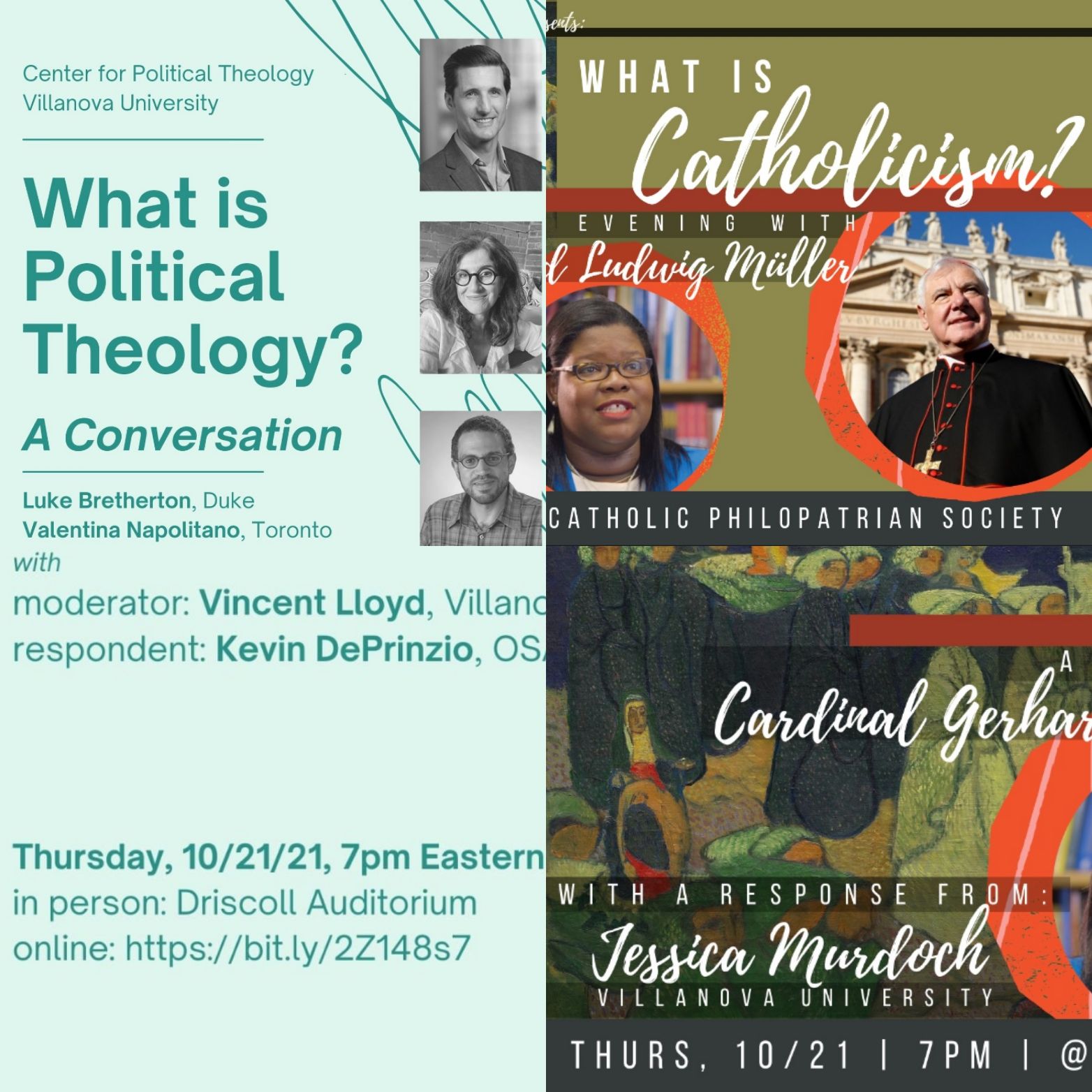 Diverse Black Catholic theologians on display tonight in simultaneous (if not competing) Philly events