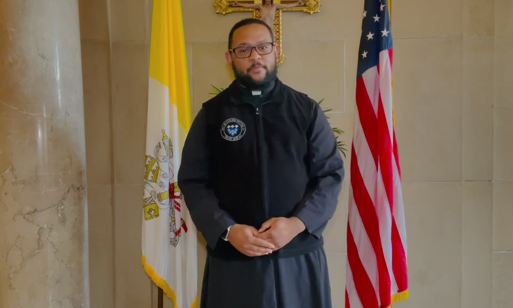 African-American Josephite seminarian receiving ministry of acolyte on Saturday
